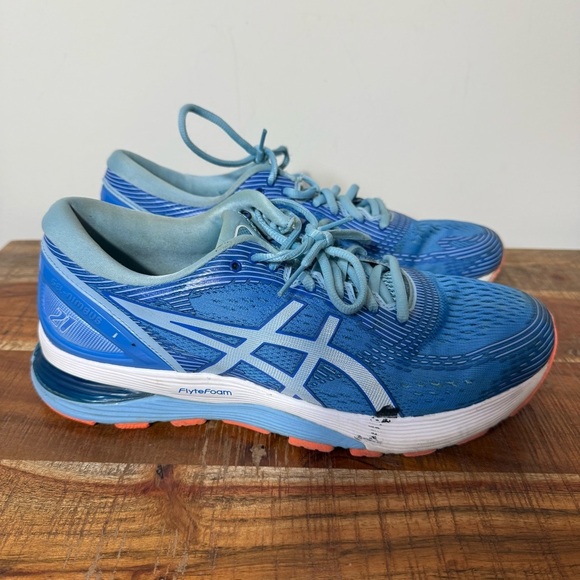 Asics Shoes - ASICS Women's Blue Running Shoes, Size 10